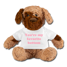 Load image into Gallery viewer, You're My Favorite Bottom Stuffed Dog - white
