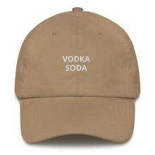 Load image into Gallery viewer, Vodka Soda Dad Hat - The Gay Bar Shop
